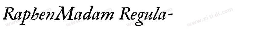 RaphenMadam Regula字体转换